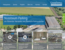 Tablet Screenshot of nussbaum-parking.com